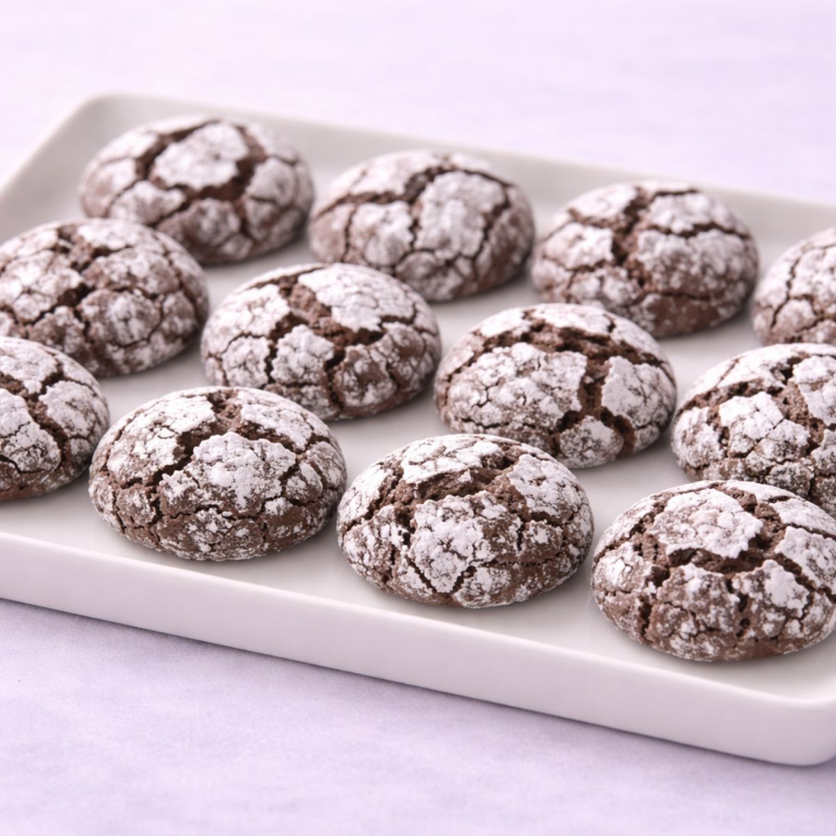 Galletas de 100% chocolate craquelado