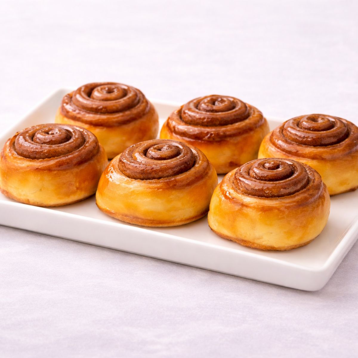 jugosos Roll de canela y glaseado